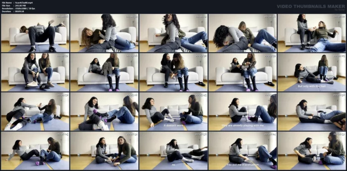 We Play Tickle And Then We Have Foot Wrestling - SCARLETTANDC - MP4