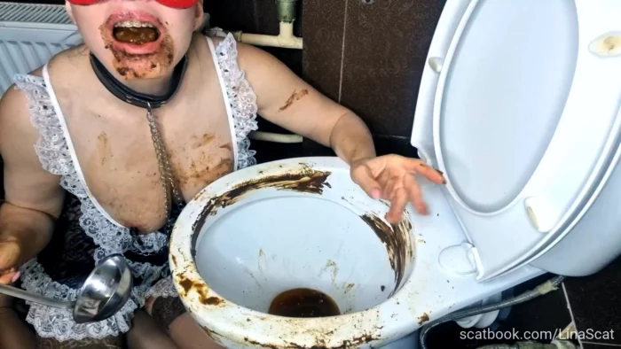 Cleaning The Toilet By A Shitty Housekeeper Full Version - SCATLINA - MP4