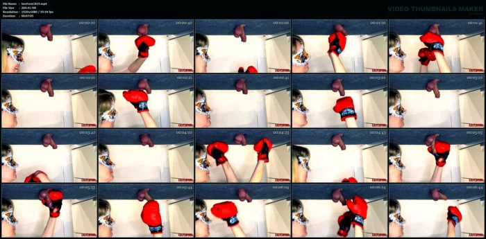 Mistress Boxing In Her Slave Balls - SEXYFEMDOMCBT - MP4