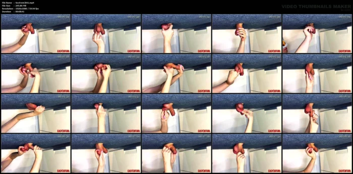 Mistress Twists And Stretches Slave Balls And Dick - SEXYFEMDOMCBT - MP4