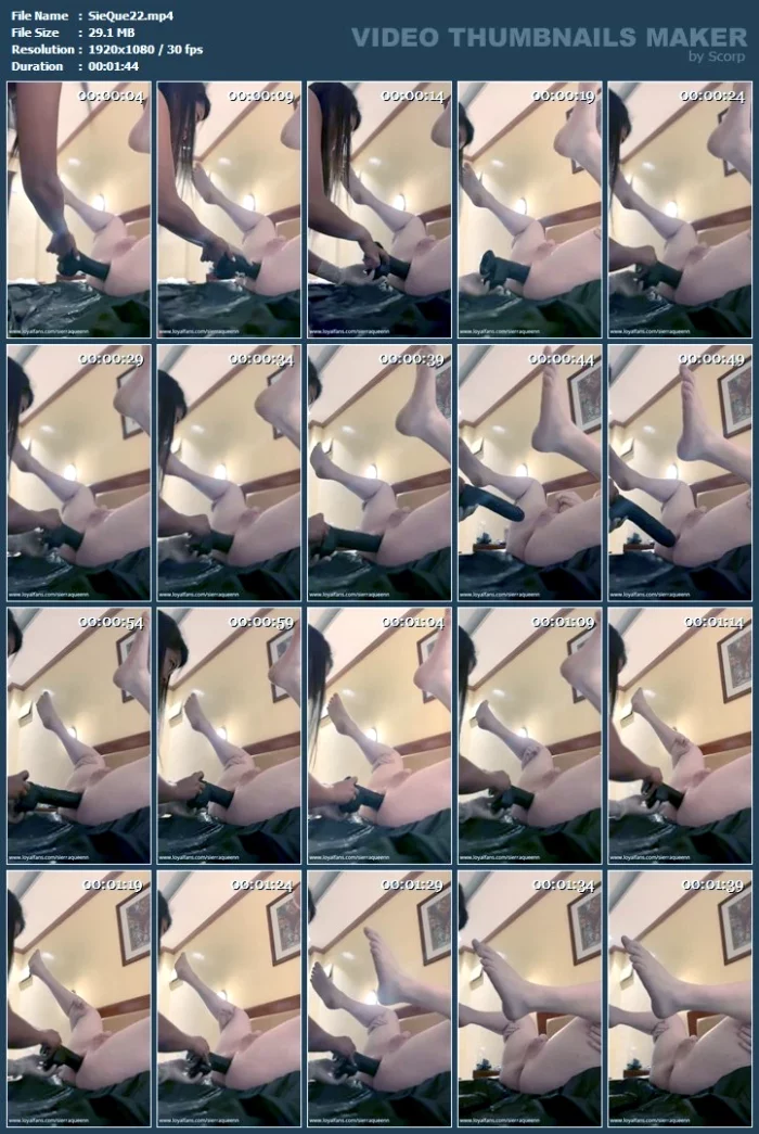 Gaping Your Ass With This Big Dildo - SIERRA QUEEN - MP4