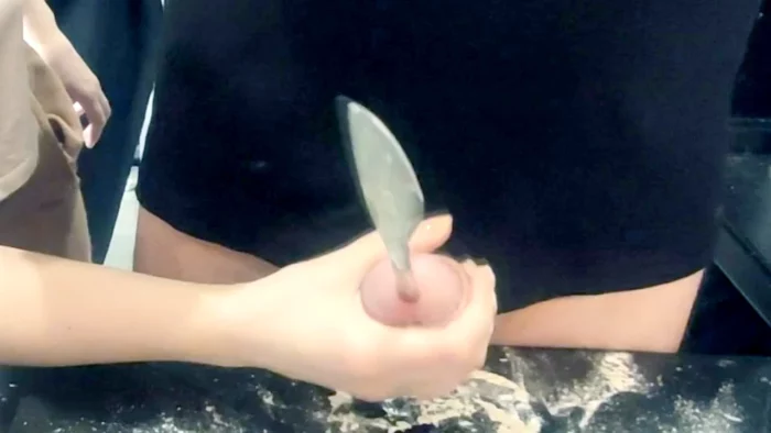 Cooking Dick For Dinner - Kitchen Table Device In The Urethra - SINFULCAT - MP4