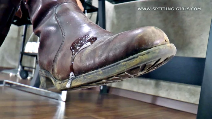 Lick Dirt And Spit From Princess Serena's Boots - Princess Serena - SPITTING-GIRLS - MP4