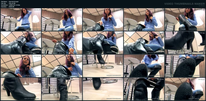 Lick Stellinas Boots Clean! - SPITTING-GIRLS - MP4