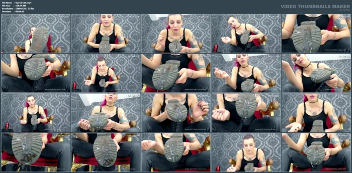 Lick The Soles Of Your Spit Lady - Mistress Zora - SPITTING-GIRLS - MP4
