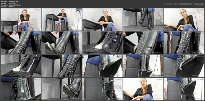 Lick The Spit From Their Boots! - Mistress Anfisa - SPITTING-GIRLS - MP4