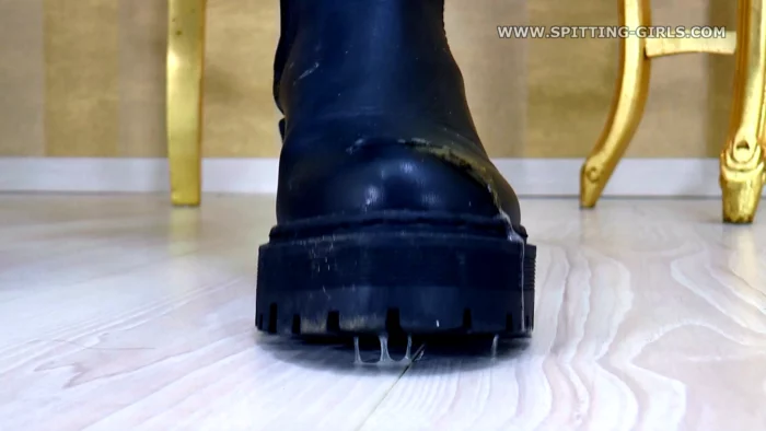 Lick The Spit Off Her Shoes - Mistress Zora - SPITTING-GIRLS - MP4