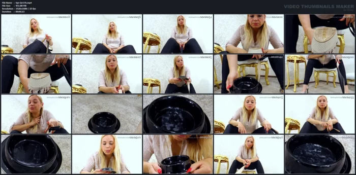 Petplay And Coerced Feeding - Queen Hanna - SPITTING-GIRLS - MP4