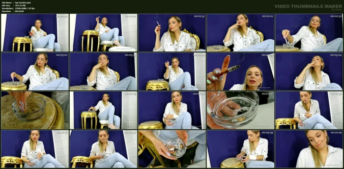 Queen Hanna - Cigarette Servant - SPITTING-GIRLS - MP4