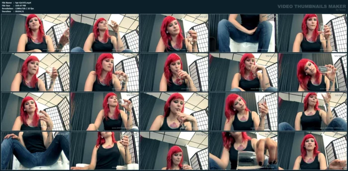 Red Haired Tura - Swallow My Spit, Loser! - SPITTING-GIRLS - MP4