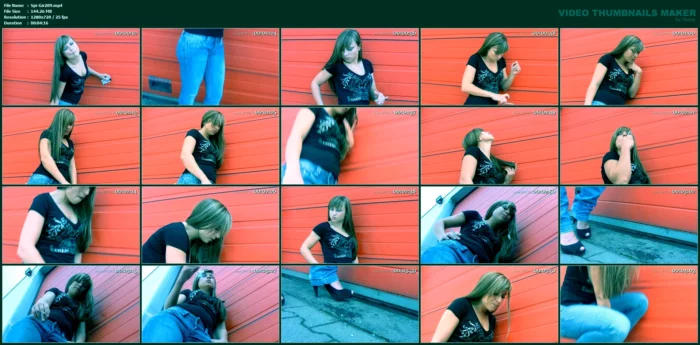 Smoking Russian Katja - Katja Smokes And Spits - SPITTING-GIRLS - MP4