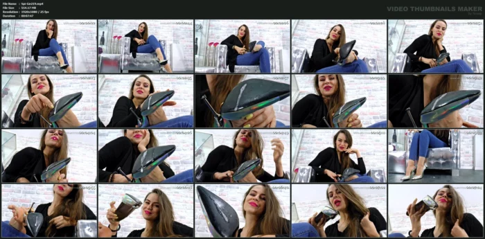 Spit Dessert - Lick That Off! - Mistress Anfisa - SPITTING-GIRLS - MP4