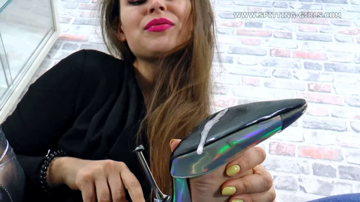 Spit Dessert - Lick That Off! - Mistress Anfisa - SPITTING-GIRLS - MP4