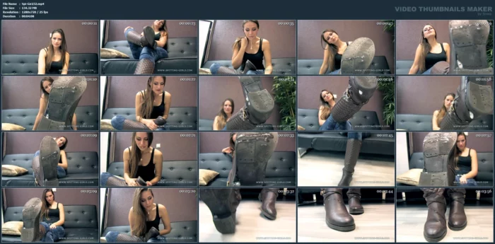 Spitting Girl Anfisa Shows You Her Spit - SPITTING-GIRLS - MP4