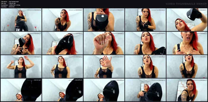 Wank And Lick Spit! - Goddess Yasemin - SPITTING-GIRLS - MP4