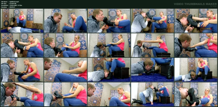 Lick Spat-On Boots Clean! - SPITTINGBITCHES - MP4