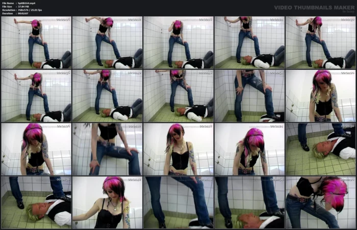 Punk Girl Lolly Spits At Her Bound Victim! - SPITTINGBITCHES - MP4