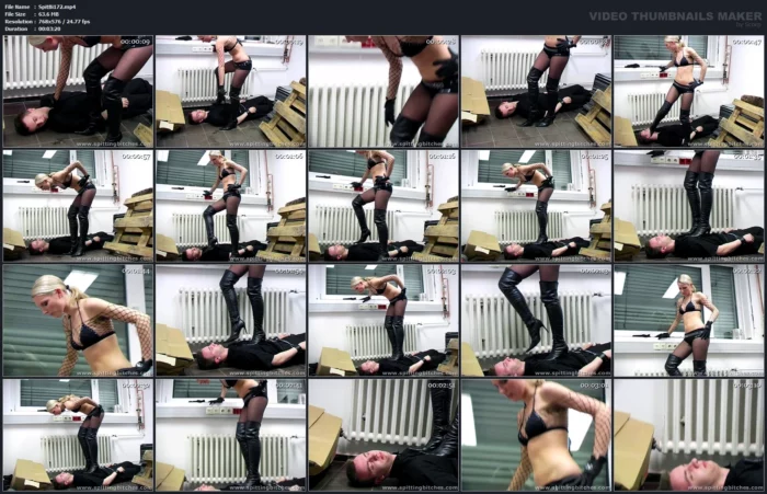 Sexy Blonde Jessy! - SPITTINGBITCHES - MP4