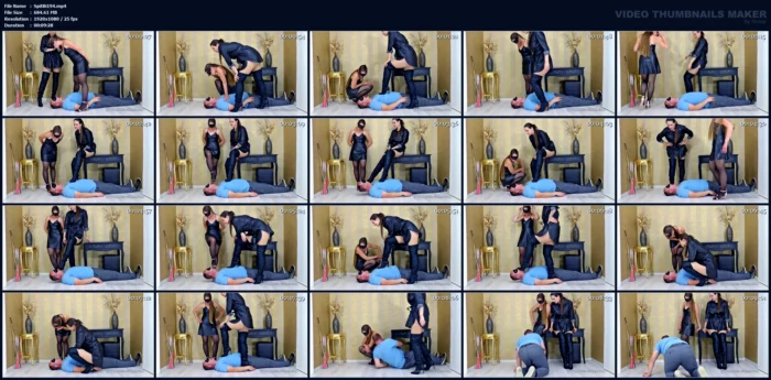 Spat Into The Mouth By 2 Mistresses! - SPITTINGBITCHES - MP4