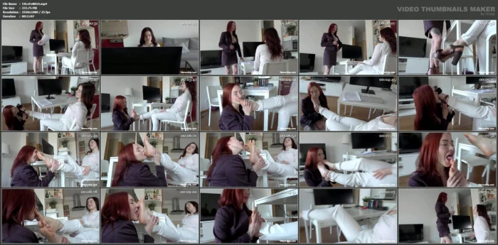 Footworship At The Office By Eva - TAWORSHIP - FOOT WORSHIP - MP4