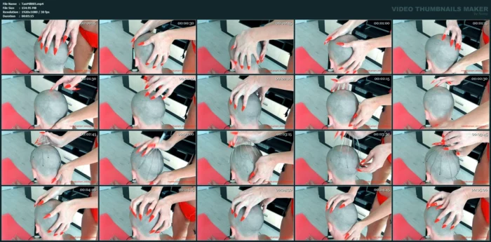 ASMR The Stepmother Does A Head Massage With Long Nails Bdsm - TANIAMILF - MP4