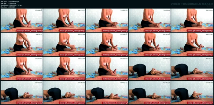 Granny In Yoga Pants Spandex Footjob Milking Semen Sperm Bdsm - TANIAMILF - MP4