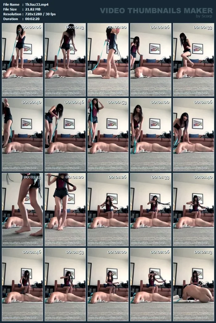Using Him As My Human Doormat - THE JIA ZE / GODDESS ZI / ASIAN QUEEN Z - MP4