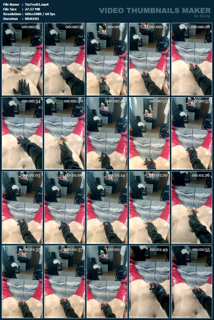 A Little Fun This Afternoon, Trying Out My New Leather Gloves - TIA TEASE - MP4