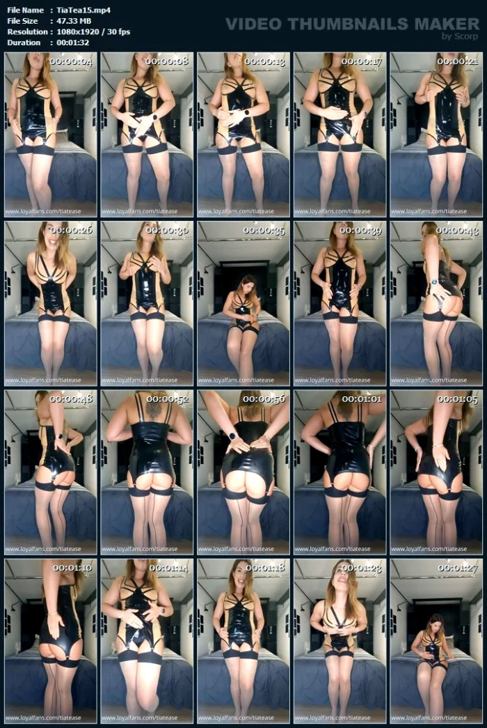 Shining Up My Latex - TIA TEASE - MP4