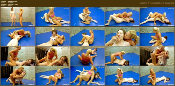 Antcha Dominated Chassy On The Blue Mat - TAWORSHIP - TICKLING - MP4