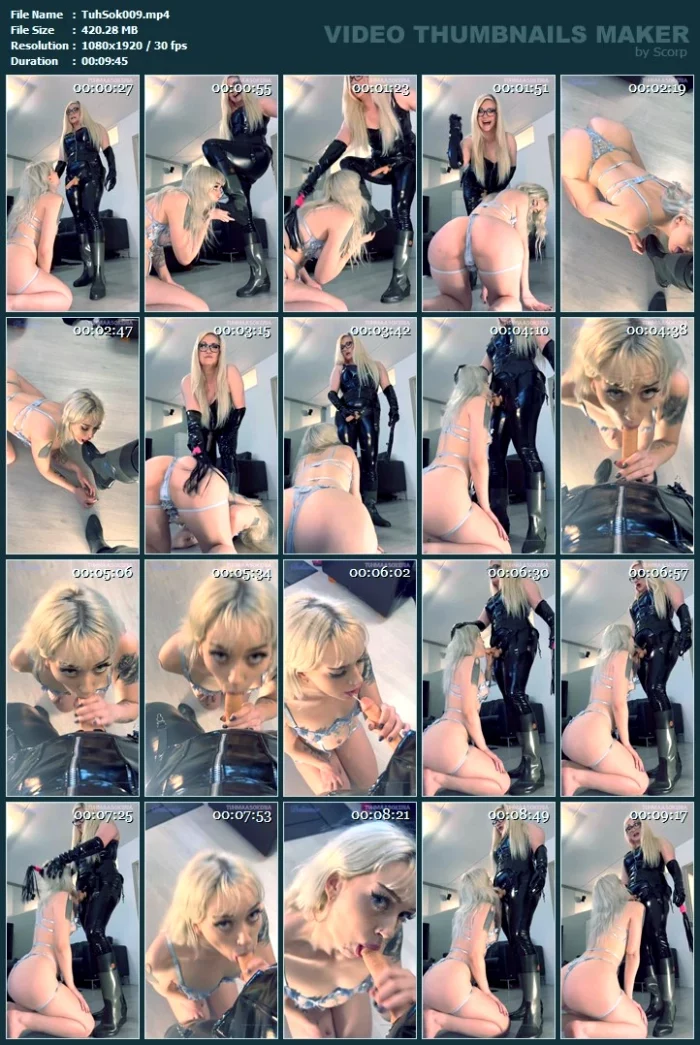 Beautiful And Horny Little Slut Daliamiu Is Licking My Rubber Boot - TUHMAA SOKERIA - MP4