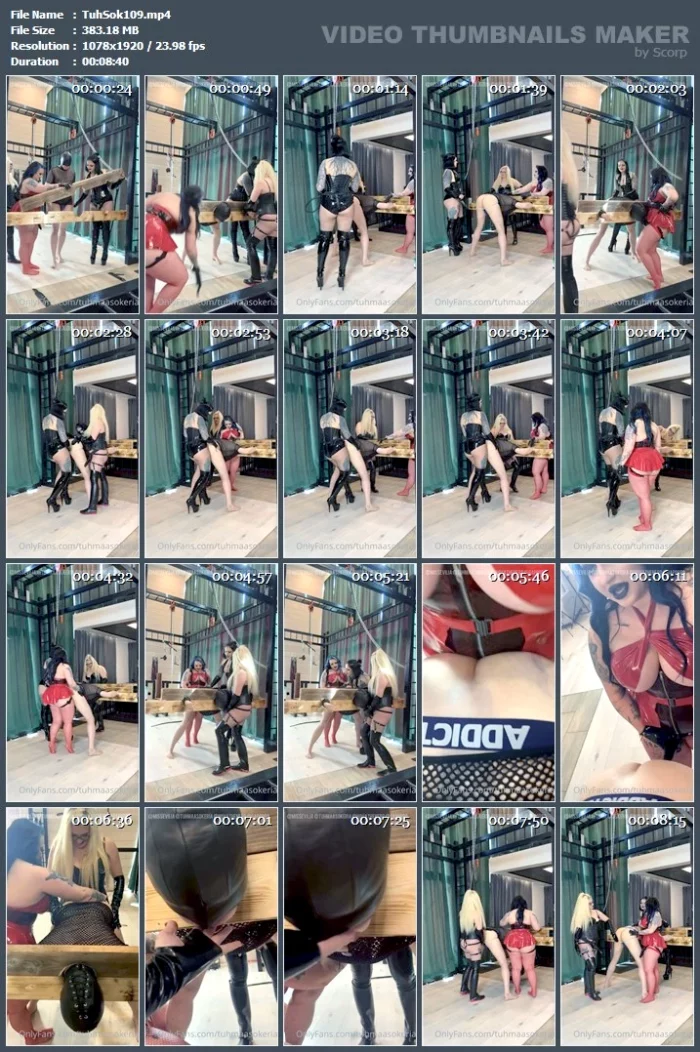 Three Dommes Pegging - TUHMAA SOKERIA - MP4