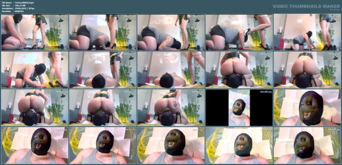 Turkish Woman Mistress Güneş - TURKISH SCAT SLAVE - MP4