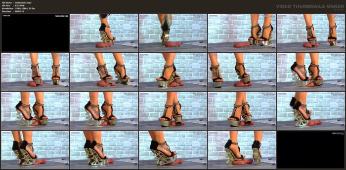 Busting The Cum From Its Balls In My Old Clubbing Wedges - UNDER AMBER - MP4
