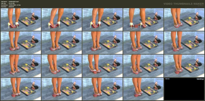 Castrating His Balls Under My Candy Crush Heels - UNDER AMBER - MP4