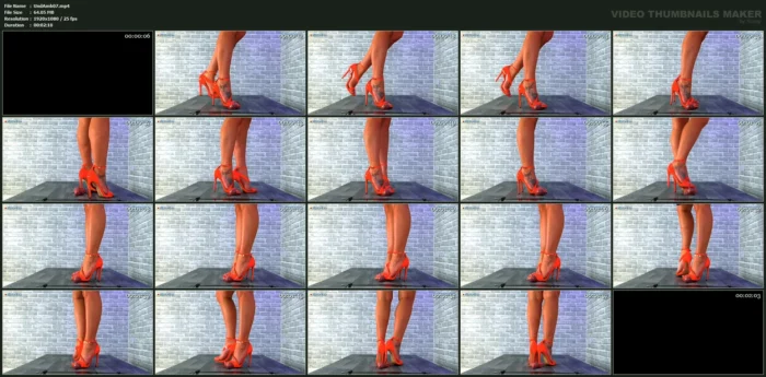 Crushing The Cum From His Balls Under My Pink Summer Heels - UNDER AMBER - MP4