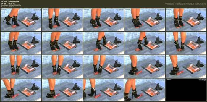 Milking His Cock & Balls Under My Suede Ankle Boots & Plexiglass - UNDER AMBER - MP4