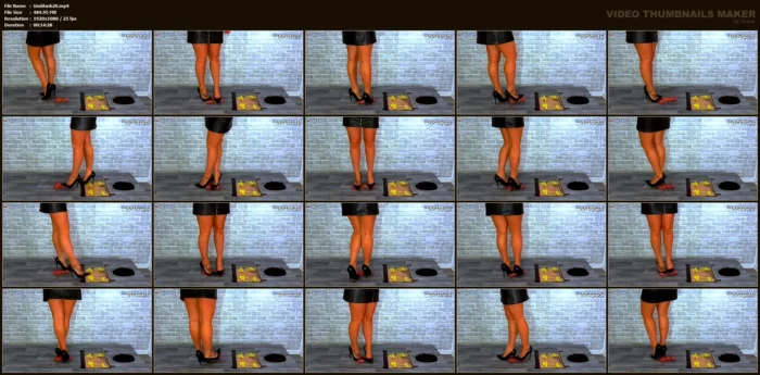 Puncturing Its Balls In My Old Work Stilettos With No Heel Tips! - UNDER AMBER - MP4