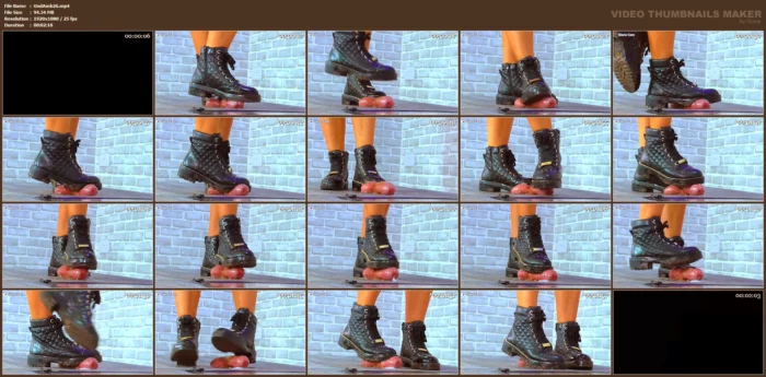 Stomping The Cum From His Balls Under My Muddy Walking Boots - UNDER AMBER - MP4
