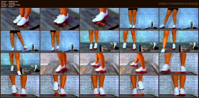 Trample Workout 6 - Cum Under My Nike Air s - UNDER AMBER - MP4