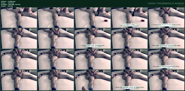 Bondage Edging Femdom Handjob With Captions & Post Cum Massage - VERONICA OLIVE - MP4