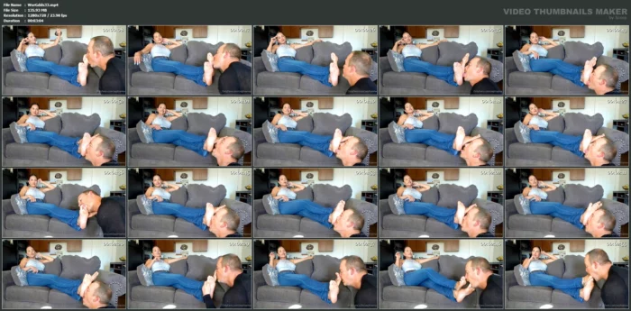 Little Beta Loves When I Present My Stinky Feet In His Face To Lick - ZEPHIANNA / GODDESS ZEPHY / WORLD GODDESS - MP4
