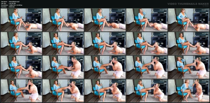 Wrapped Around My Little Toe - Worship My Goddess Feet, Foot Wimp - ZEPHIANNA / GODDESS ZEPHY / WORLD GODDESS - MP4