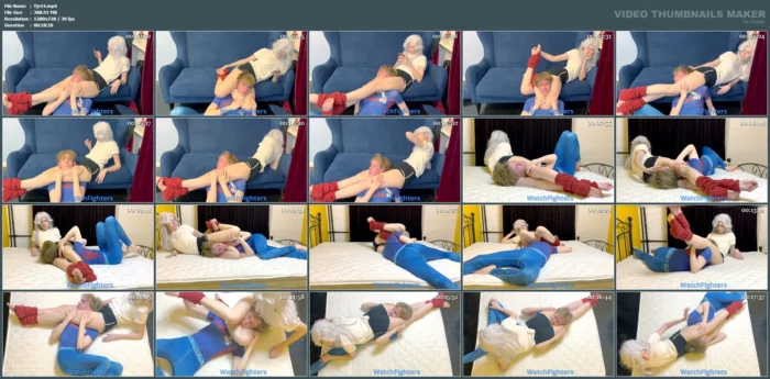 Teen Girl Headscissors In Gaiters - YJRGN / WATCHFIGHTERS - MP4