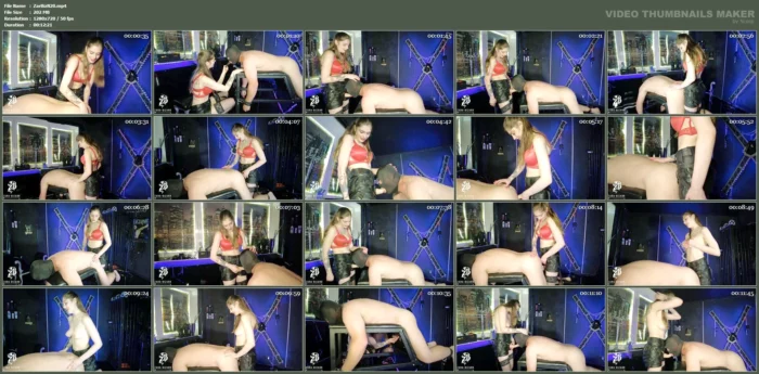 Chastity Slave Fucked A2m And Humiliated - ZARA BIZARR - MP4
