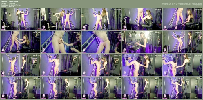 Extreme Ballbusting At The Cross - ZARA BIZARR - MP4