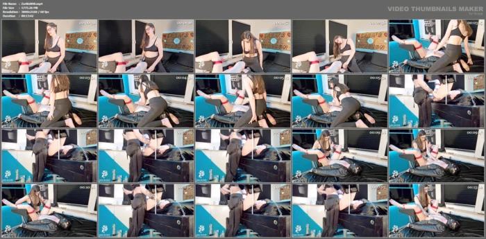 Facesitting And Strapon Sex For The Chastity - ZARA BIZARR - MP4