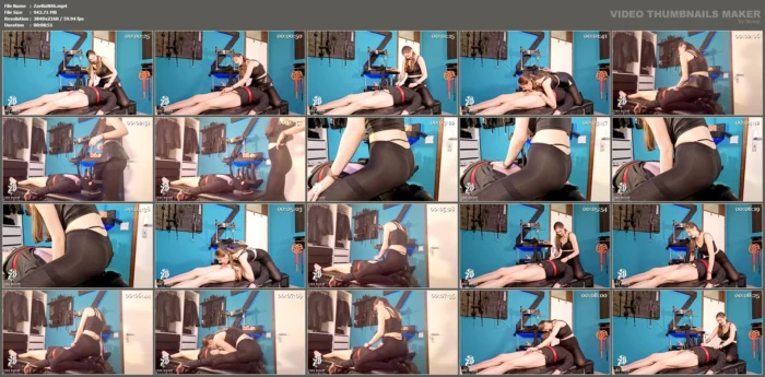 Facesitting In Pantyhose For My Chastity Cucki - ZARA BIZARR - MP4