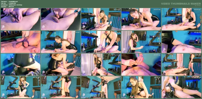 Tied Balls And Nipples Treated Harshly - ZARA BIZARR - MP4