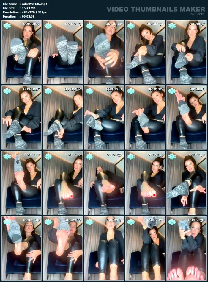 Place Yourself Beneath My Soles! Not Even Worthy Of Seeing Me In Sexy Stiletto Heels - ADREENA WINTERS - MP4